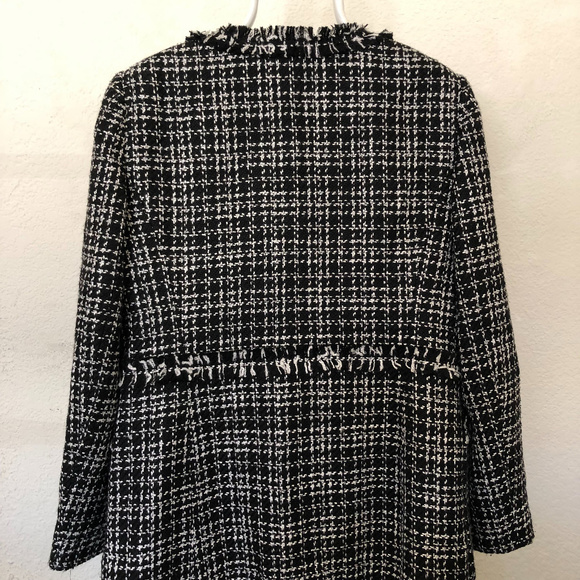 DKNY Tweed Topper Jacket, Oxford, Black, 16 - Picture 5 of 7